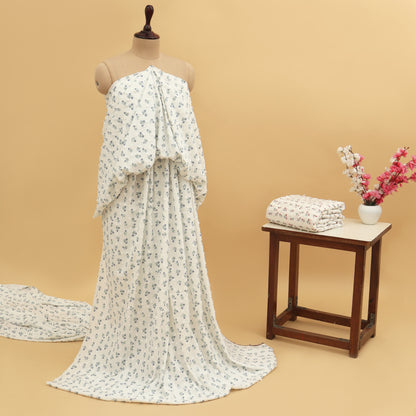 Cotton Print Embroidery Fabric