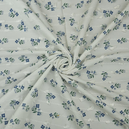 Cotton Print Embroidery Fabric
