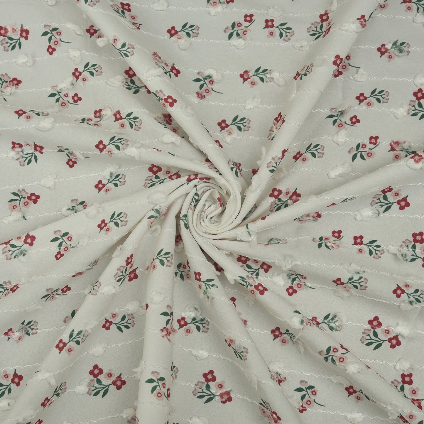 Cotton Print Embroidery Fabric