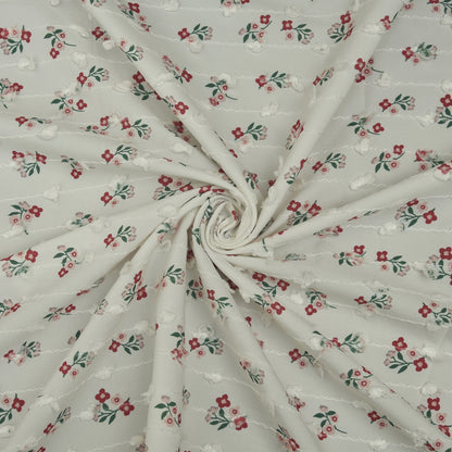 Cotton Print Embroidery Fabric