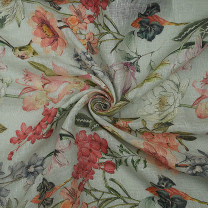 Linen Print Fabric