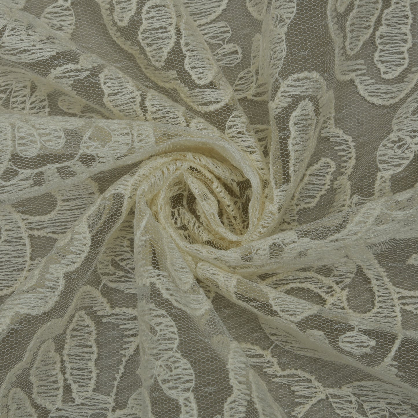 Off White Color Organza Embroidery Fabric