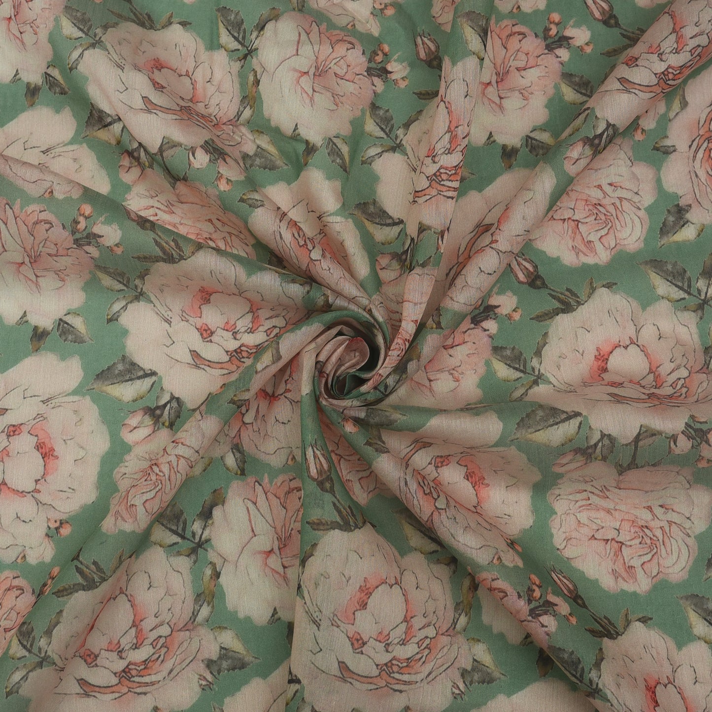 Chanderi Print Fabric