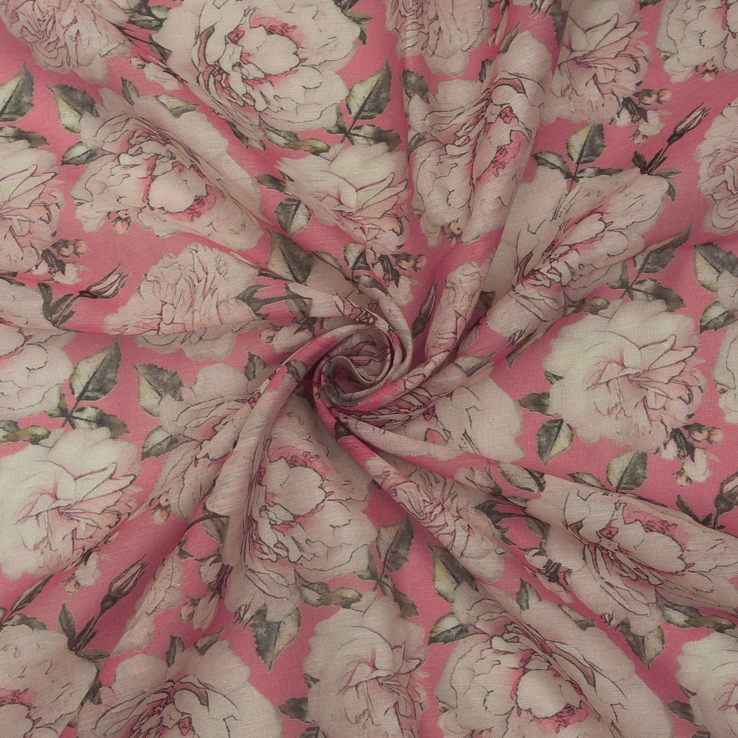 Chanderi Print Fabric