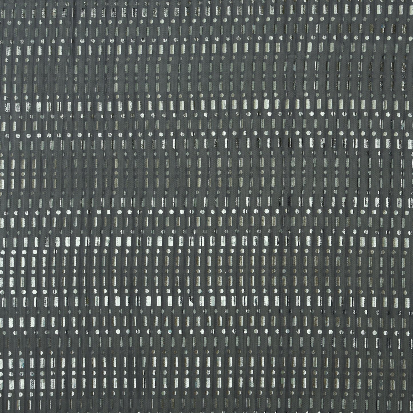 Grey Color Crush Satin Foil Fabric