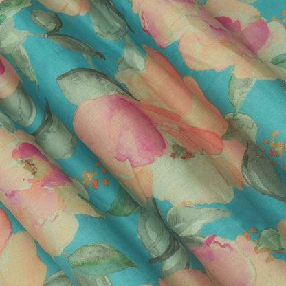 Chanderi Print Fabric