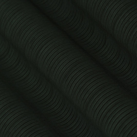 Dark Green Color Crush Satin Plain Fabric