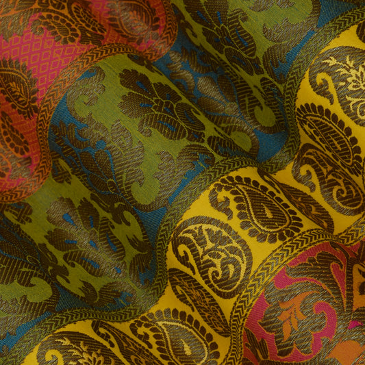 Multi Color Brocade Fabric