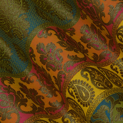 Multi Color Brocade Fabric