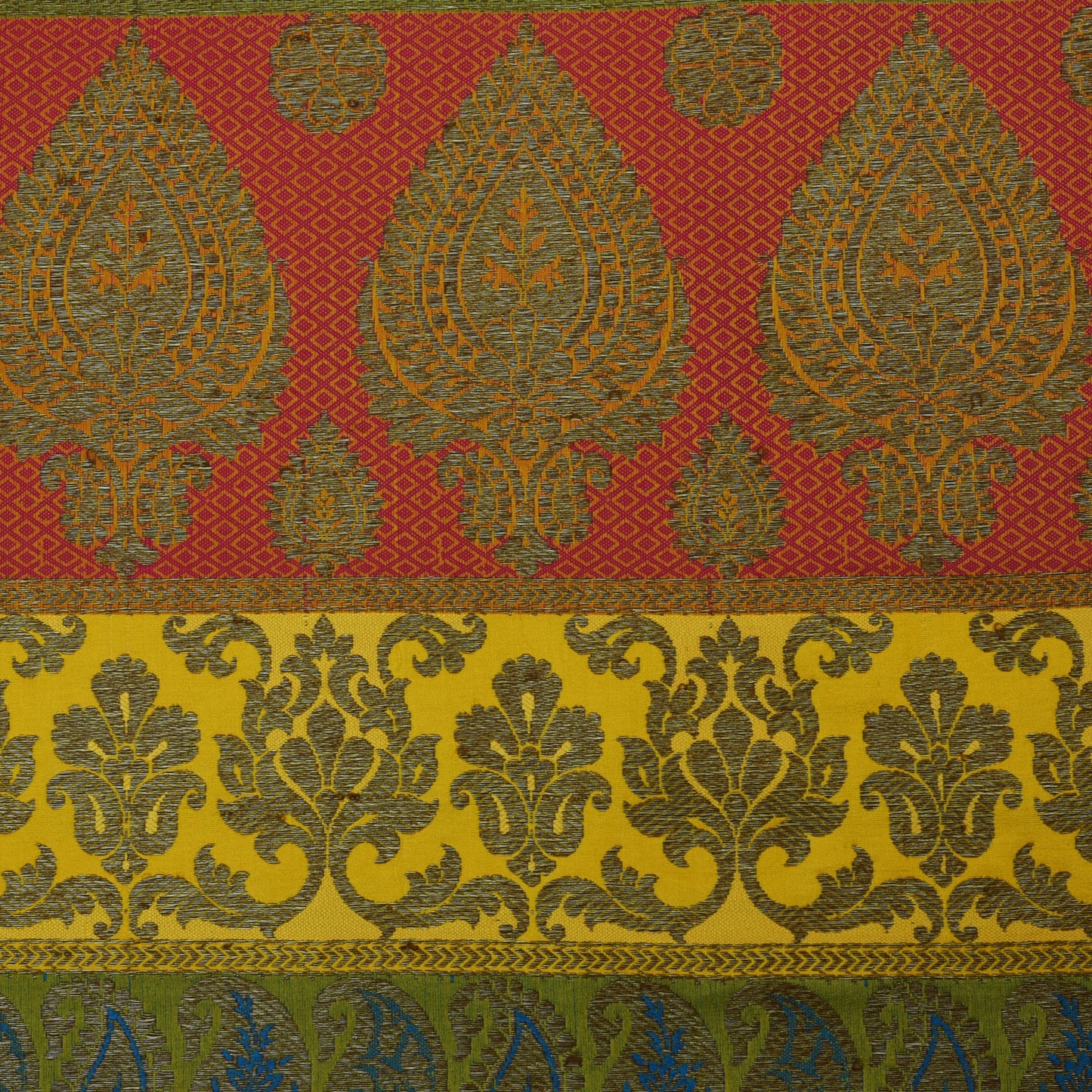 Multi Color Brocade Fabric