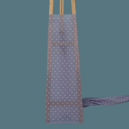 Lavender Color Chanderi Booti Embroidery Fabric