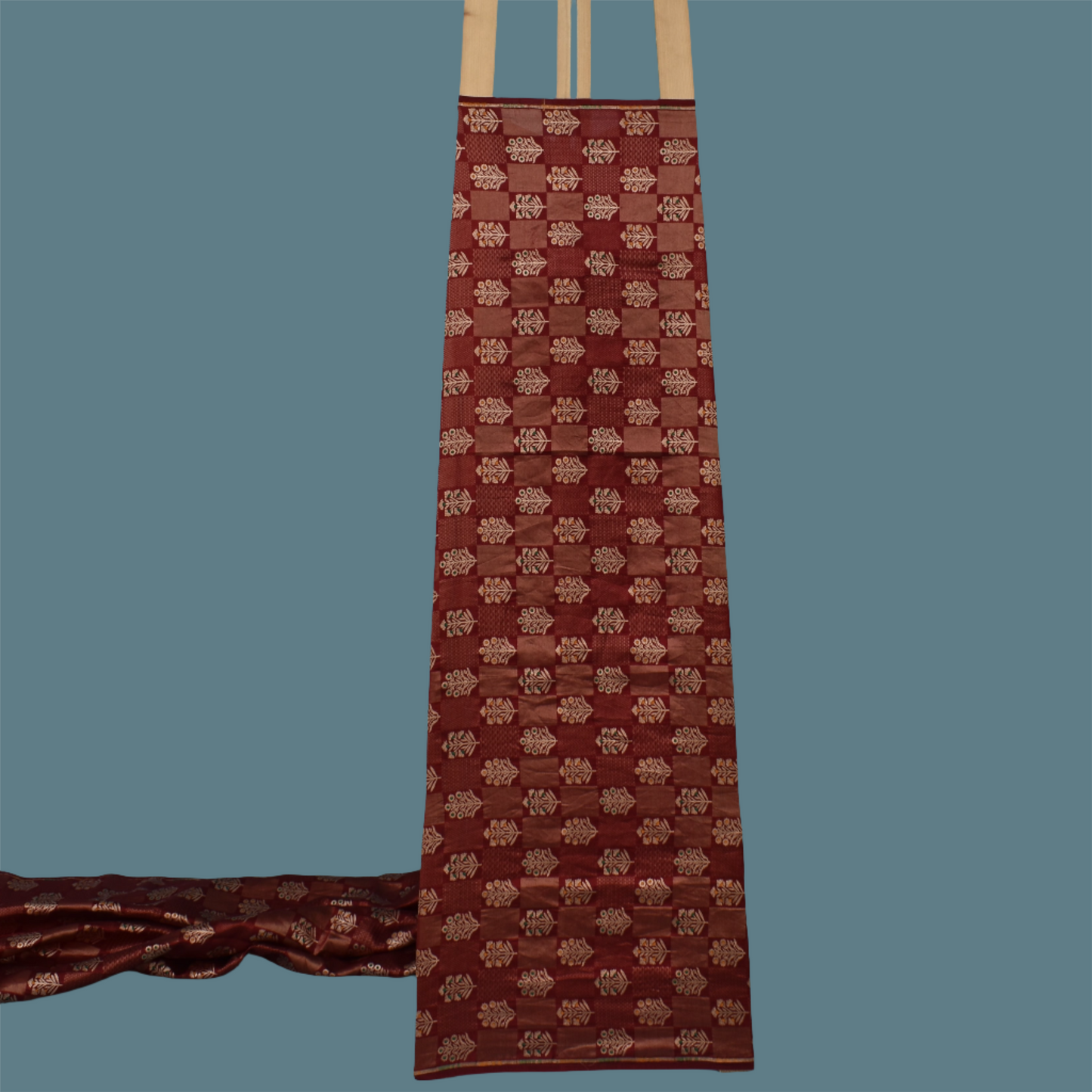 Maroon Color Brocade Fabric