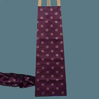 Purple Color Brocade Fabric