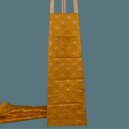 Mustard Color Brocade Fabric