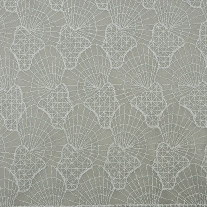 White Color Net Embroidery Fabric