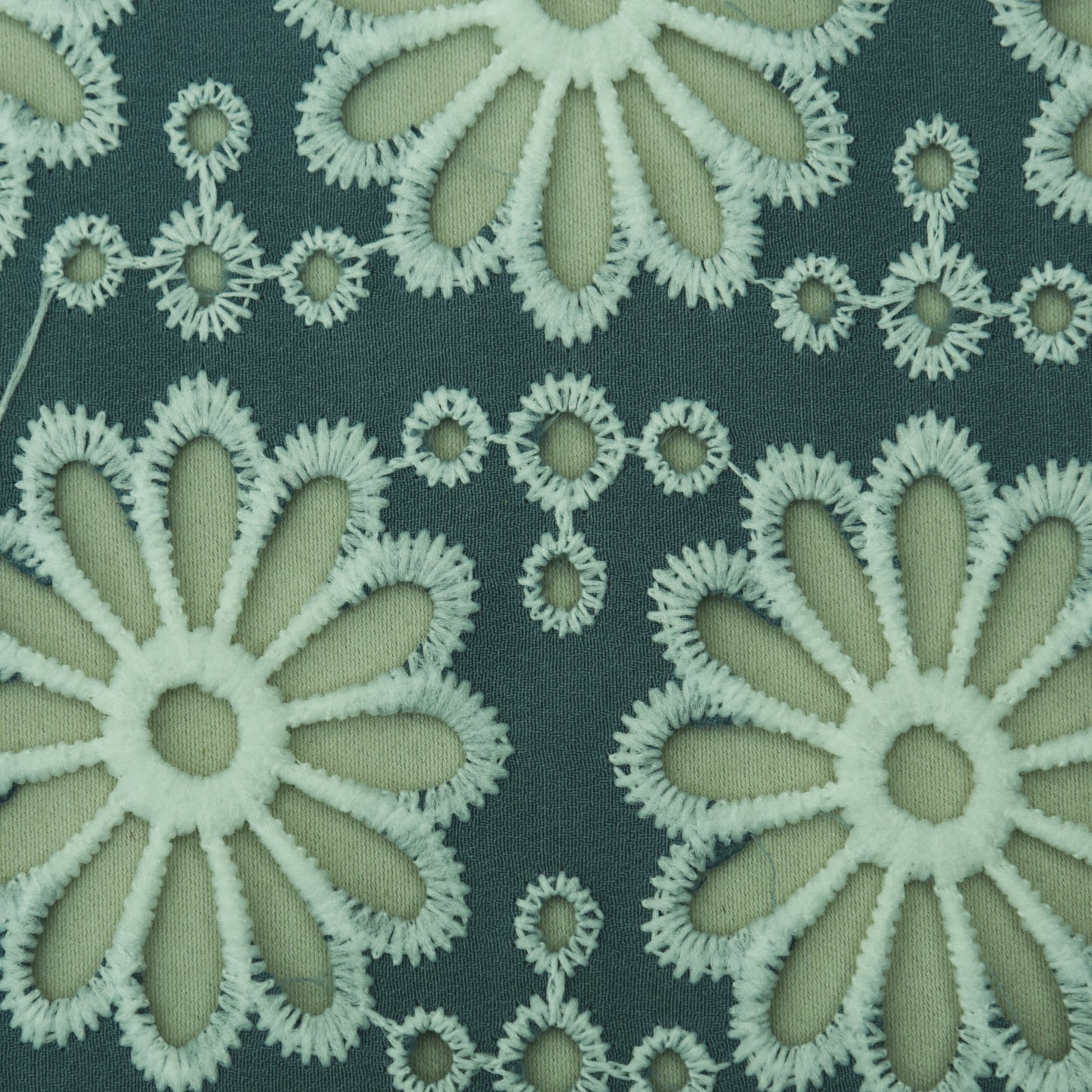 Grey Color Crepe Embroidery Fabric