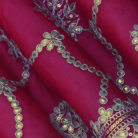 Georgette Embroidery Fabric