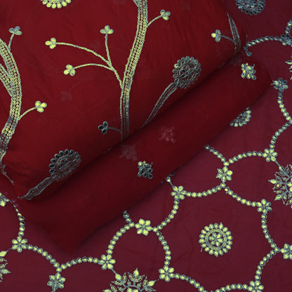 Georgette Embroidery Fabric