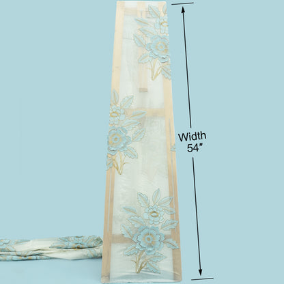 Chanderi Embroidery Fabric