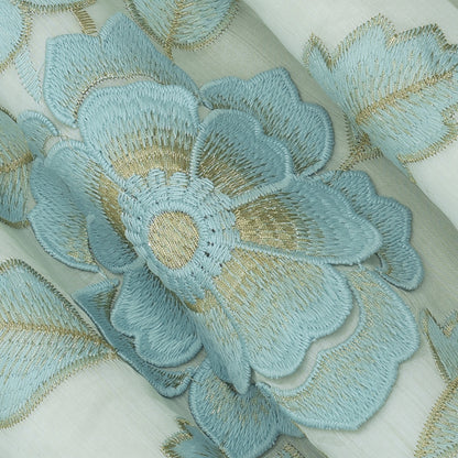 Chanderi Embroidery Fabric