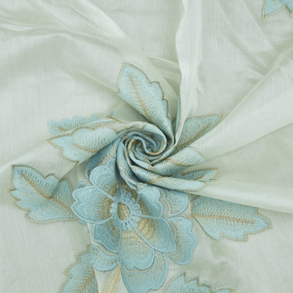 Chanderi Embroidery Fabric