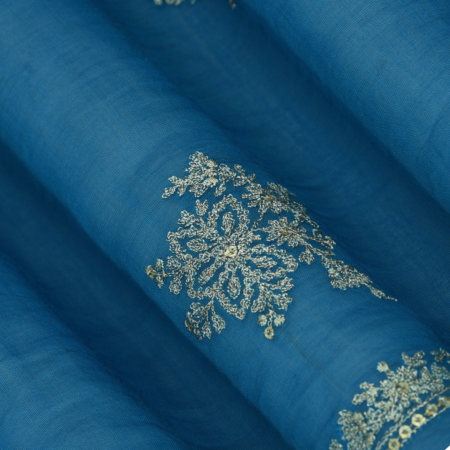 Chanderi Embroidery Fabric