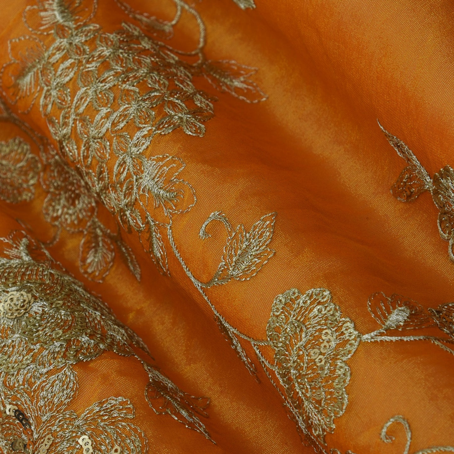 Tissue Sequins Embroidery Fabric