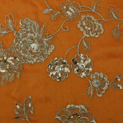 Tissue Sequins Embroidery Fabric