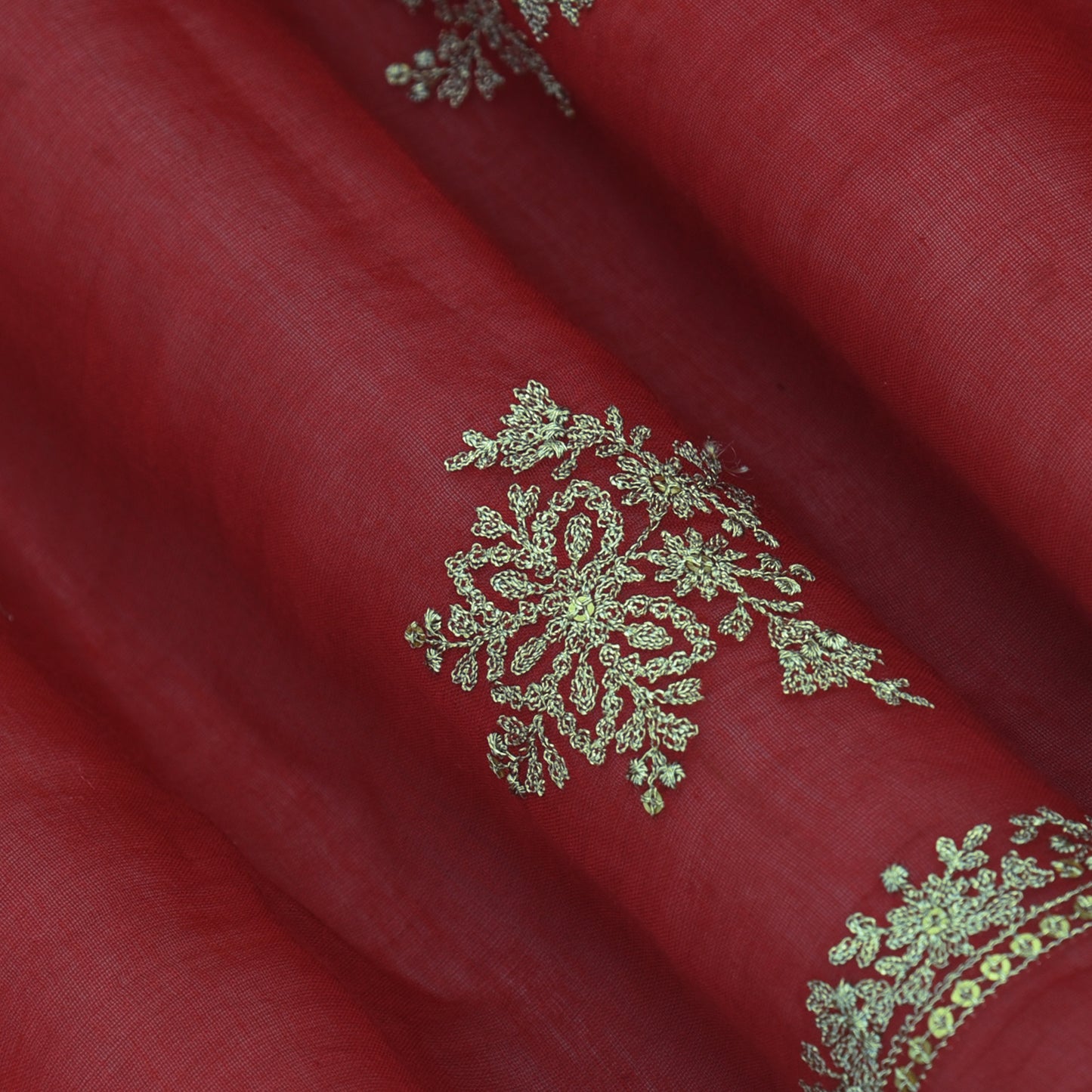 Chanderi Embroidery Fabric