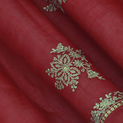 Chanderi Embroidery Fabric