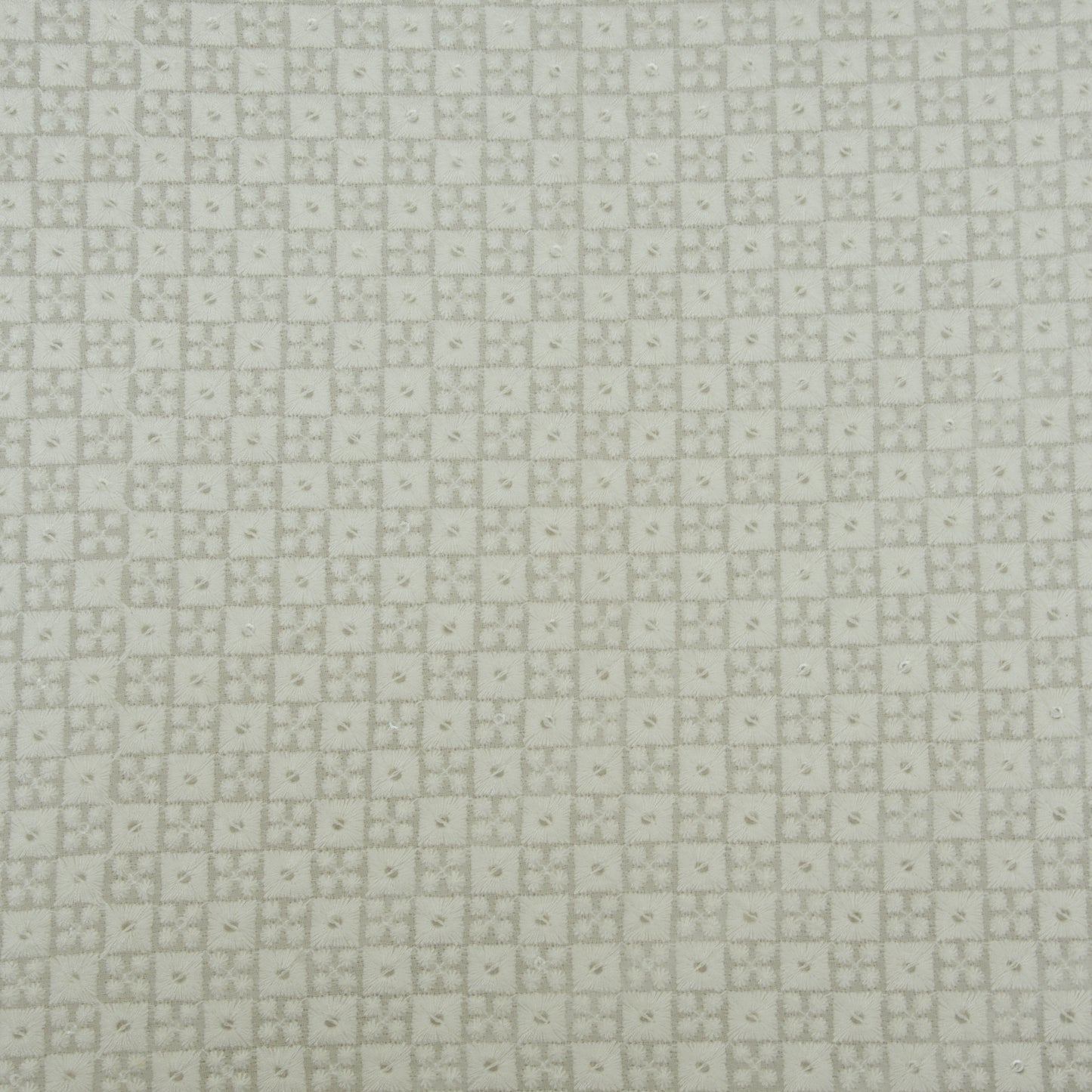 White Color Georgette Embroidery Fabric