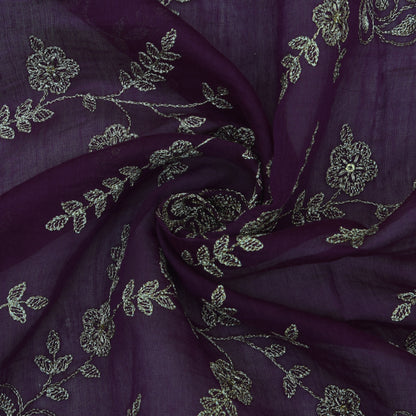 Chanderi Embroidery Fabric