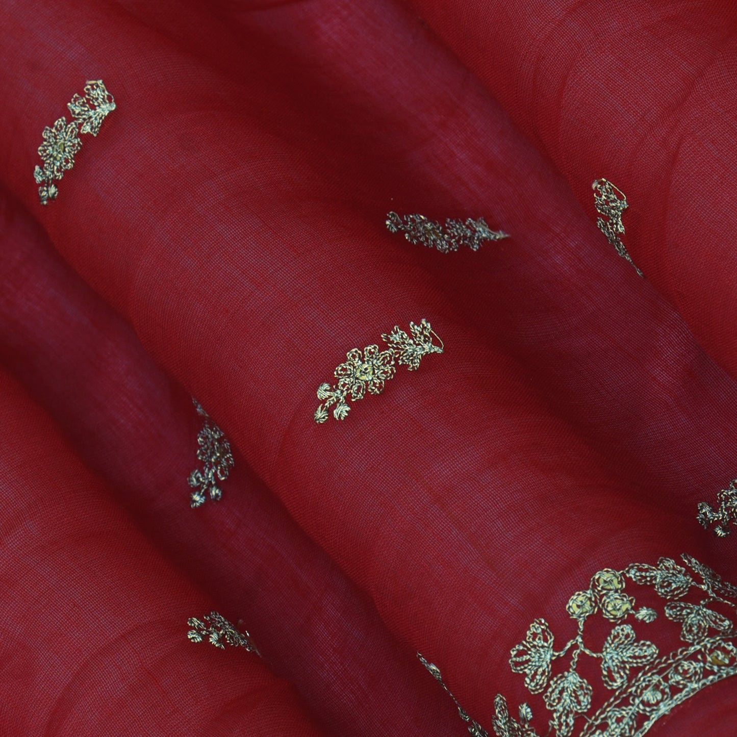 Chanderi Embroidery Fabric