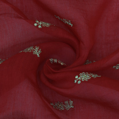 Chanderi Embroidery Fabric