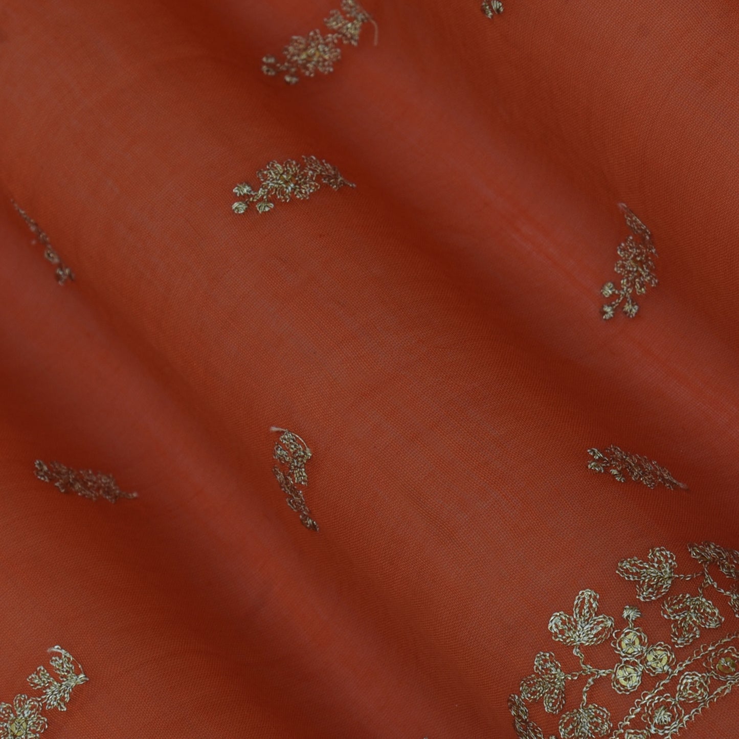 Chanderi Embroidery Fabric