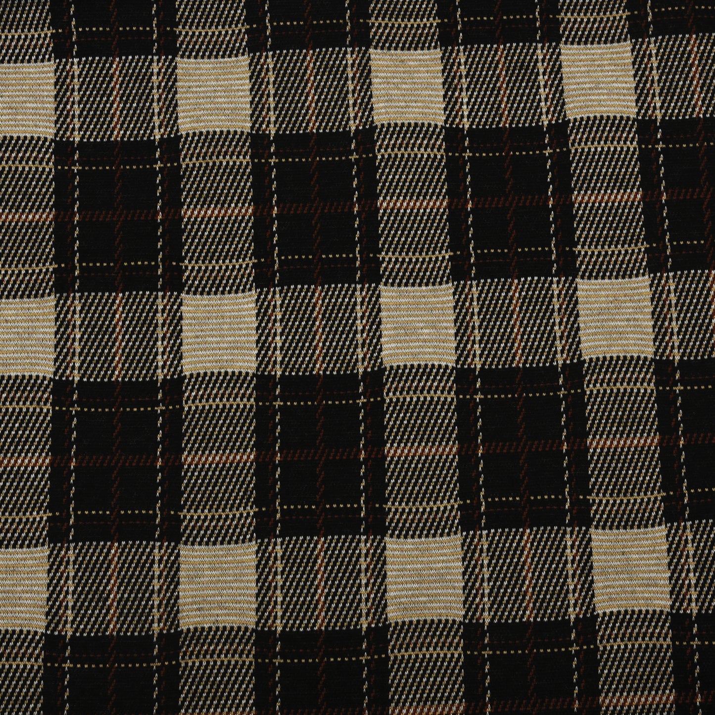 Multicolor Woolen Lycra Check Print Fabric