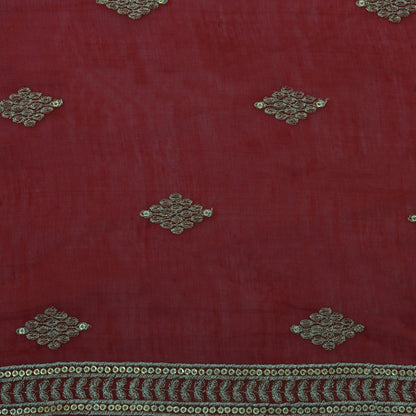 Chanderi Embroidery Fabric