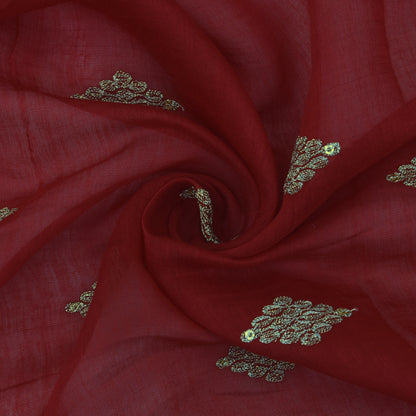 Chanderi Embroidery Fabric