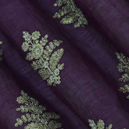 Chanderi Embroidery Fabric