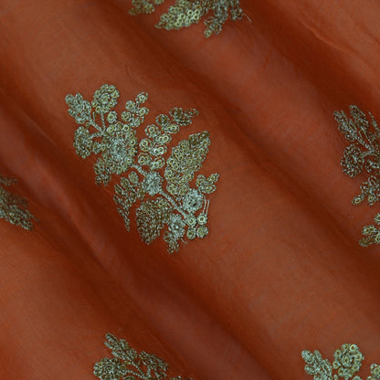 Chanderi Embroidery Fabric