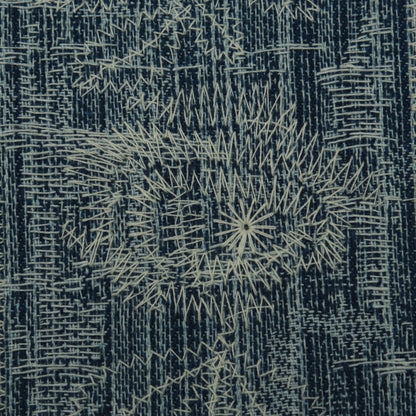 Blue Color Heavy Denim Embroidery Fabric