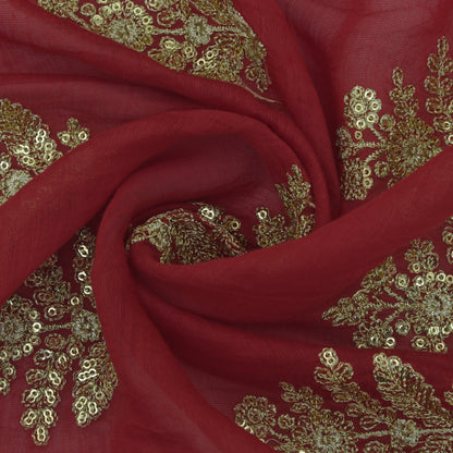 Chanderi Embroidery Fabric