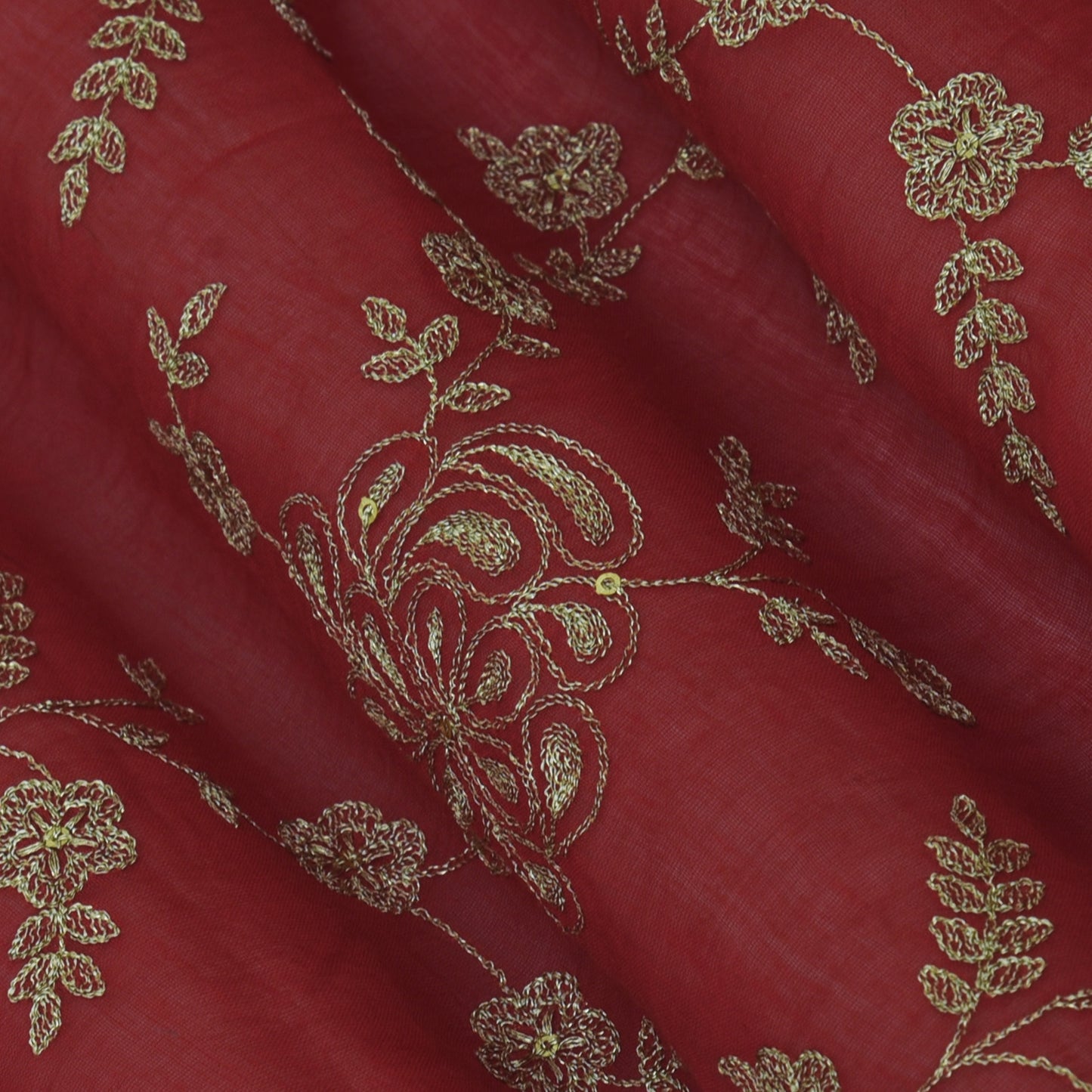 Chanderi Embroidery Fabric