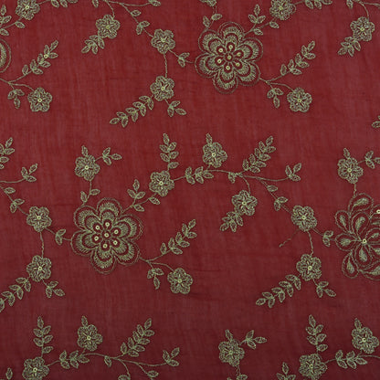 Chanderi Embroidery Fabric