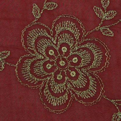 Chanderi Embroidery Fabric