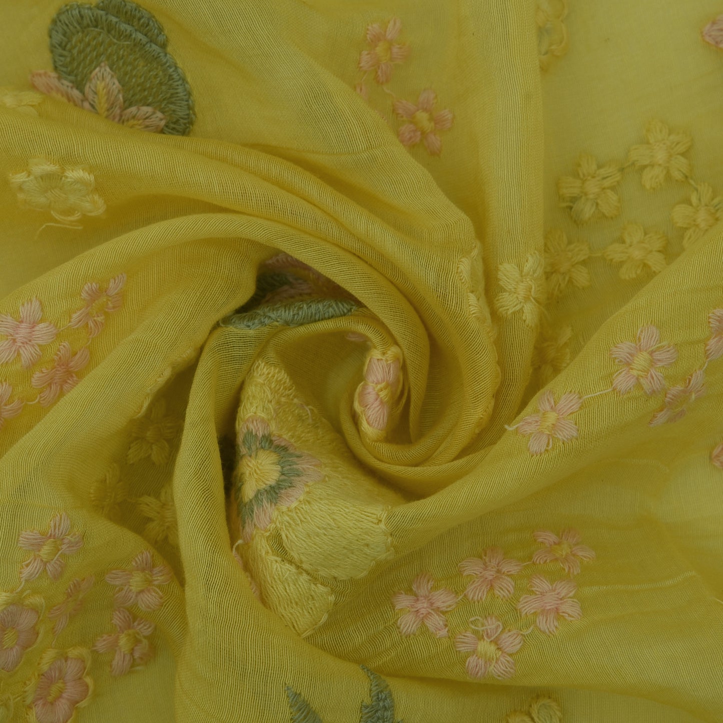 Chanderi Embroidery Fabric