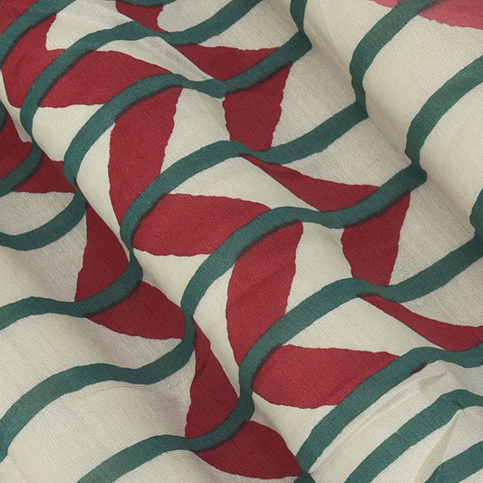 Chanderi Print Fabric