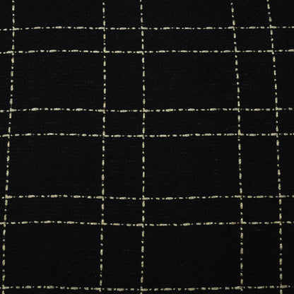 Black Color Heavy Woolen Shimmer Fabric