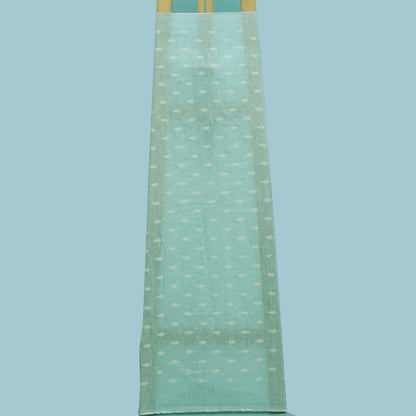 Powder Blue Linen Booti Fabric