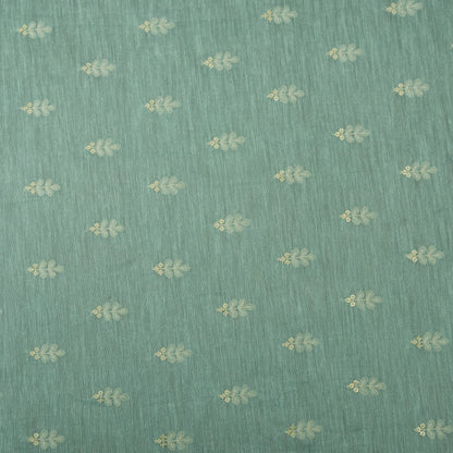 Powder Blue Linen Booti Fabric